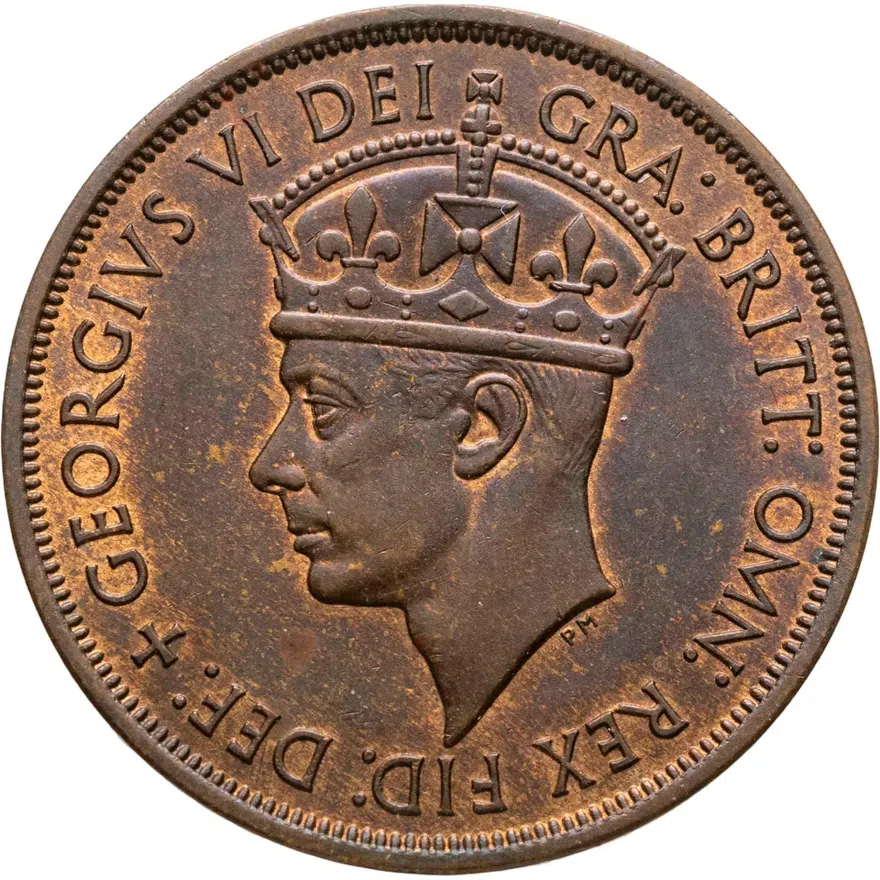 Джерси 1/12 шиллинга (shilling) 1945 Освобождение, Георг VI, реверс