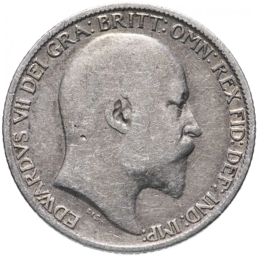 Великобритания 6 пенсов (pence) 1906, реверс