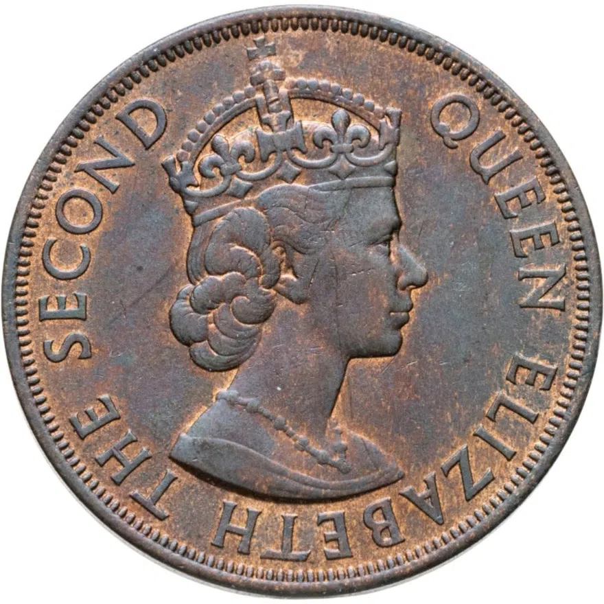 Остров Джерси 1/12 шиллинга (shilling) 1945 "Освобождение" королева Елизавета II (выпуск 1954 года), реверс