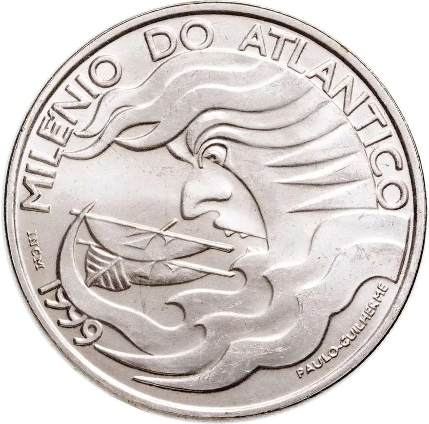 Португалия 1000 эскудо (escudos) 1999   "1000 лет Атлантике под парусом", реверс