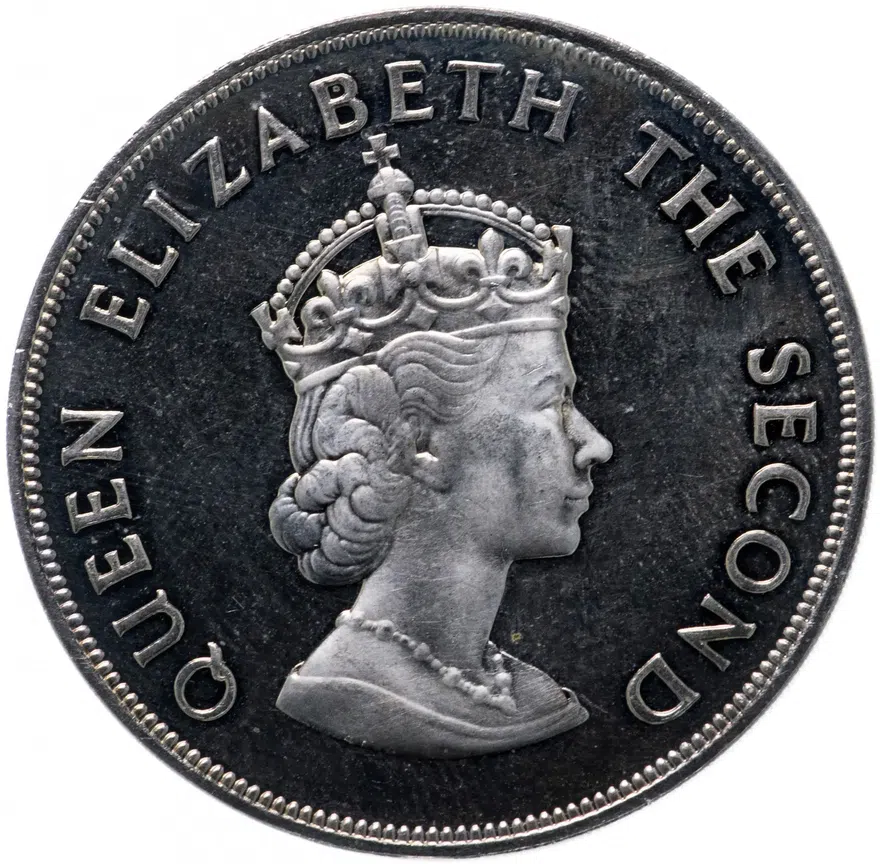 5 шиллингов (shillings) 1966  900 лет битве при Гастингсе, реверс