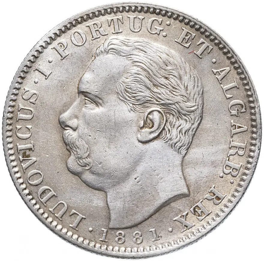 Индия (Португальская) 1 рупия (rupee) 1881, реверс