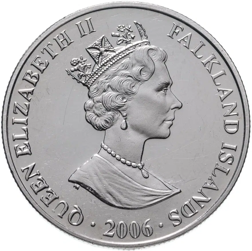 Фолклендские острова 1 крона (crown) 2006  Горацио Нельсон, реверс