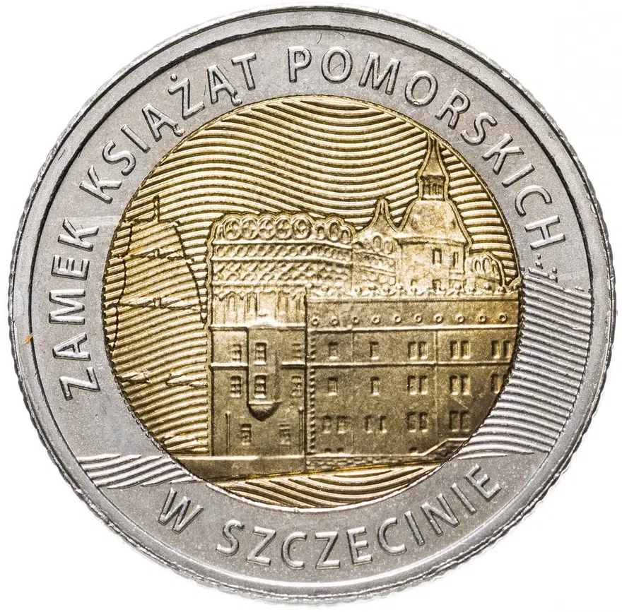 Польша 5 злотых (zlotych) 2016  Открой для себя Польшу - Штеттинский замок, аверс
