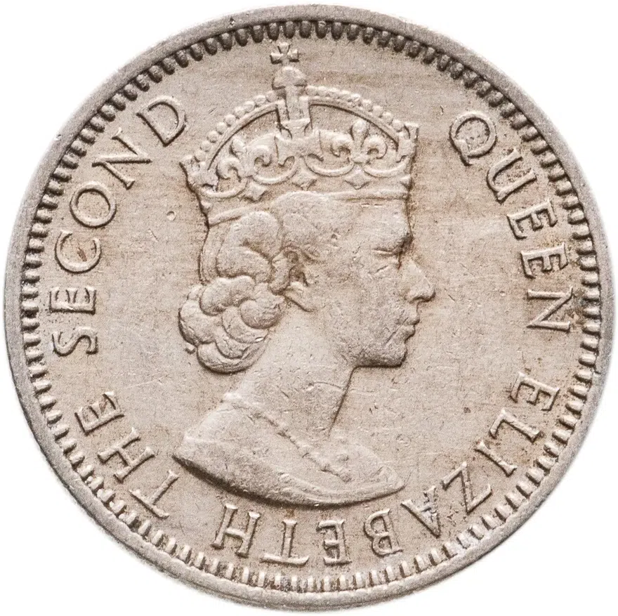 Малайя и Британское Борнео 10 центов (cents) 1953-1961, реверс