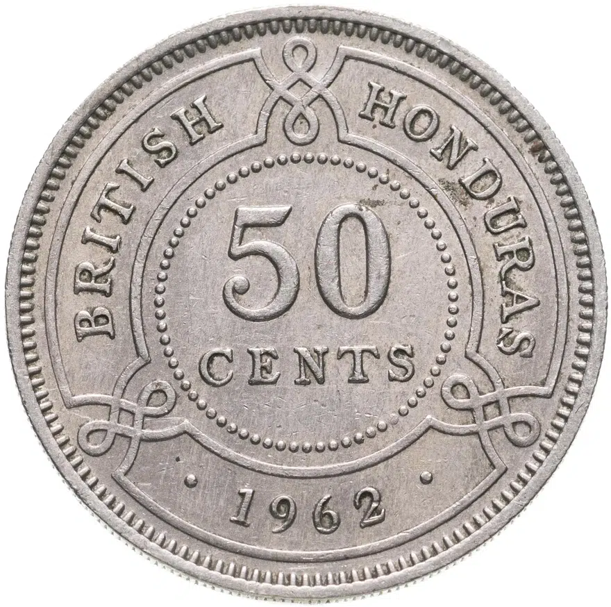 Британский Гондурас 50 центов (cents) 1962