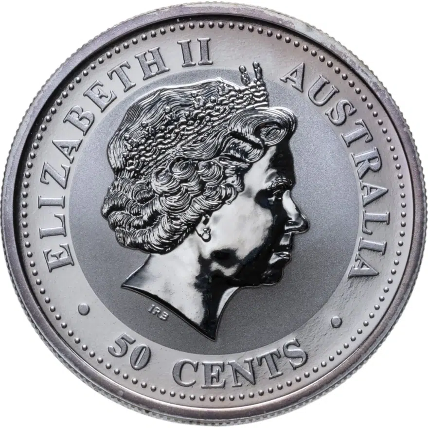 Австралия 50 центов (cents) 2004 "Восточный календарь - год обезьяны", реверс