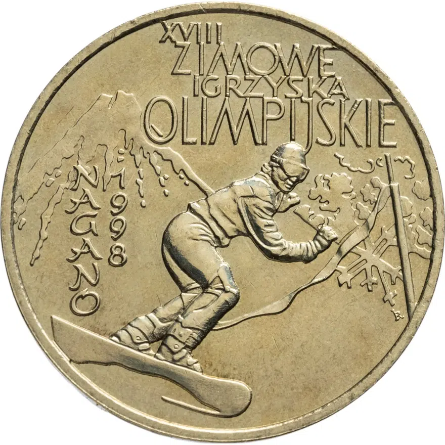 Польша 2 злотых (zlotе) 1998 XVIII зимние Олимпийские Игры, Нагано-98