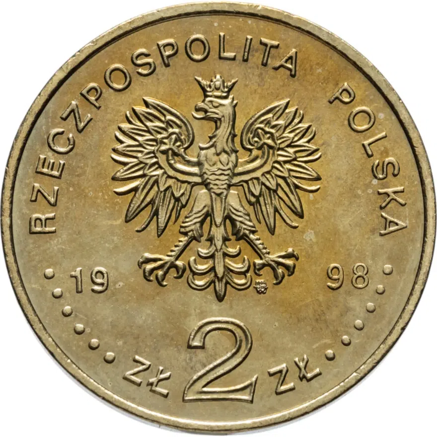 Польша 2 злотых (zlotе) 1998 XVIII зимние Олимпийские Игры, Нагано-98, реверс