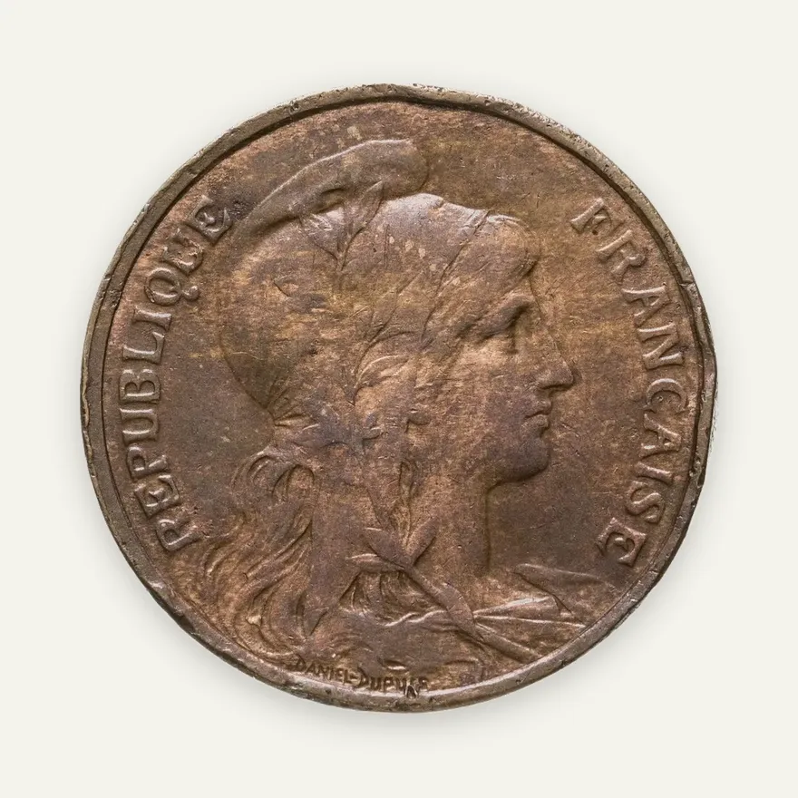 Франция 5 сантимов (centimes) 1916, реверс