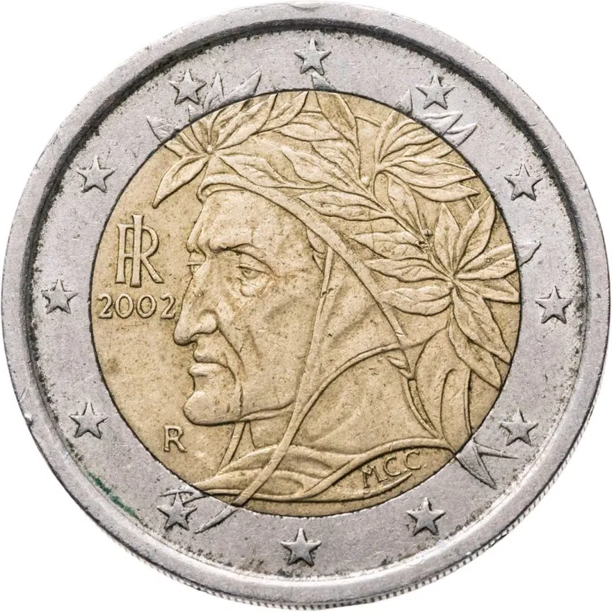 Италия 2 евро (euro) 2002