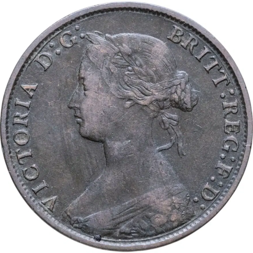 Великобритания 1/2 пенни (penny) 1865