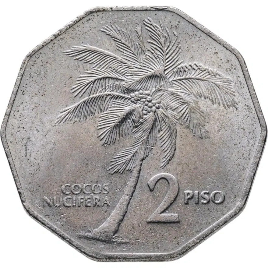 Филиппины 2 песо (piso) 1985, аверс