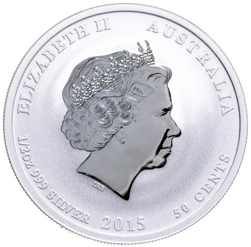 Австралия 50 центов (cents) 2015 P Year of the Goat (год Козы), реверс