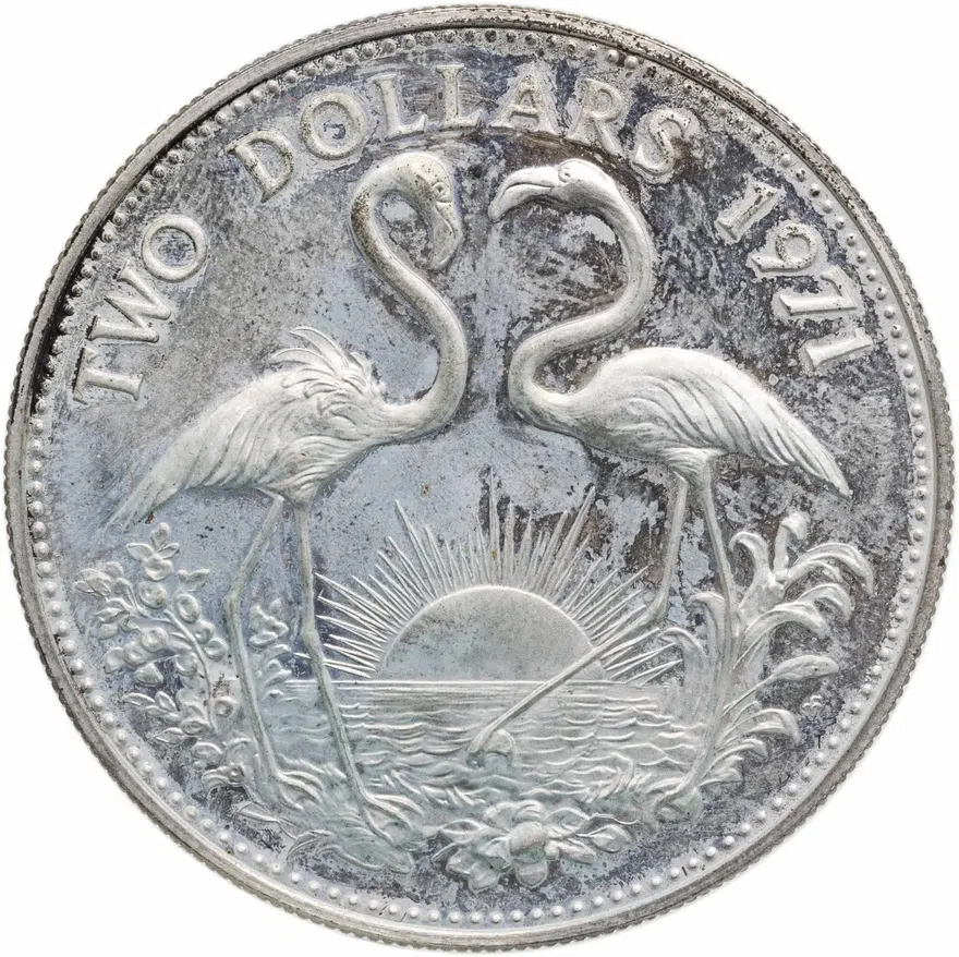Багамы 2 доллара (dollars) 1971