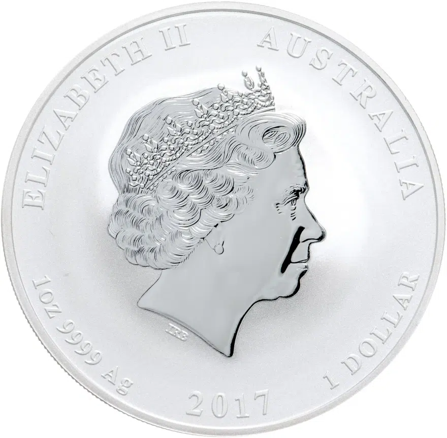 Австралия 1 dollar (доллар) 2017 P Year of the Rooster (год Петуха), реверс