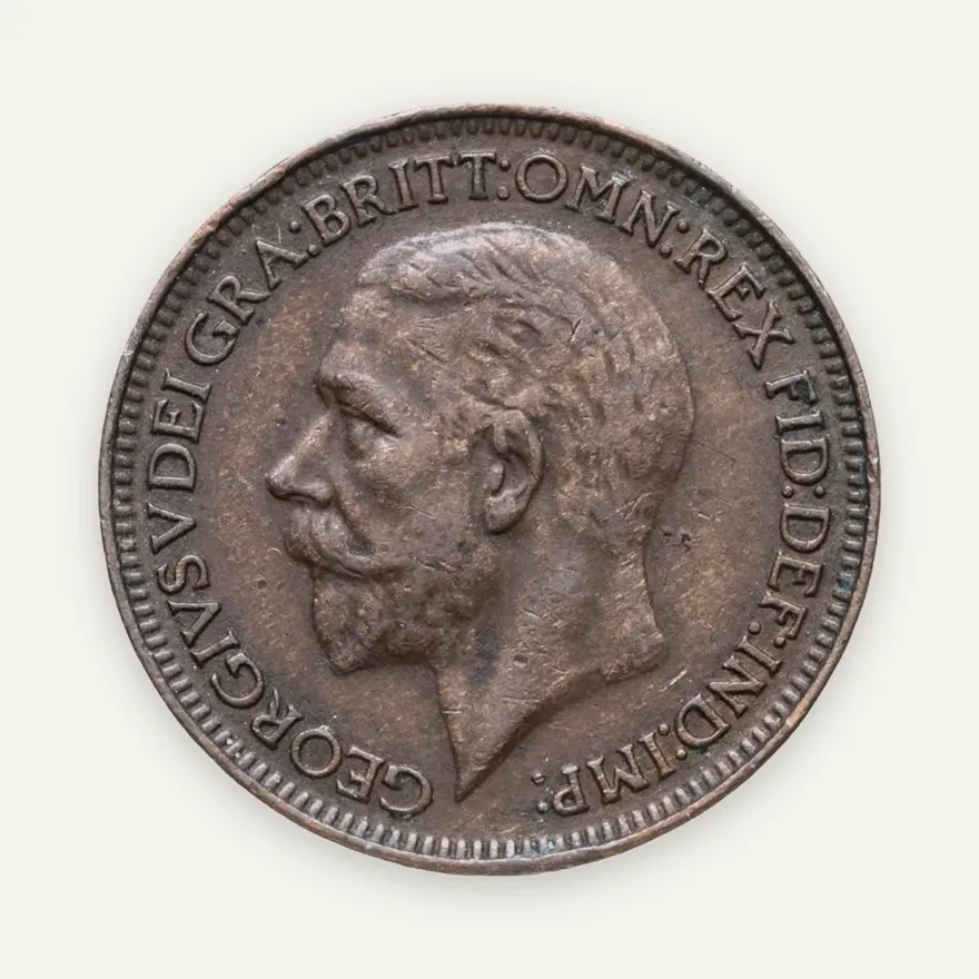 Великобритания 1 фартинг (farthing) 1928, реверс