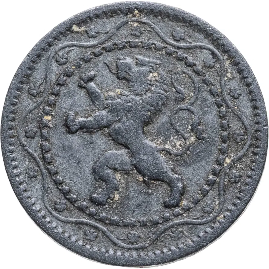 Бельгия 5 сантимов (centimes) 1915, реверс