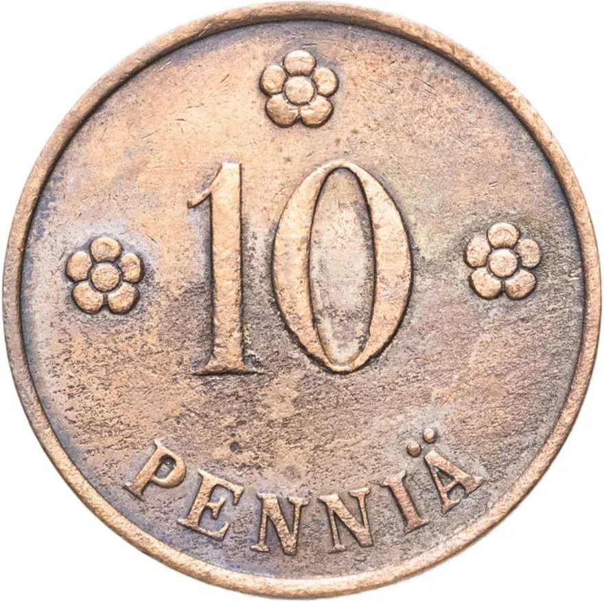 Финляндия 10 пенни (pennia) 1939