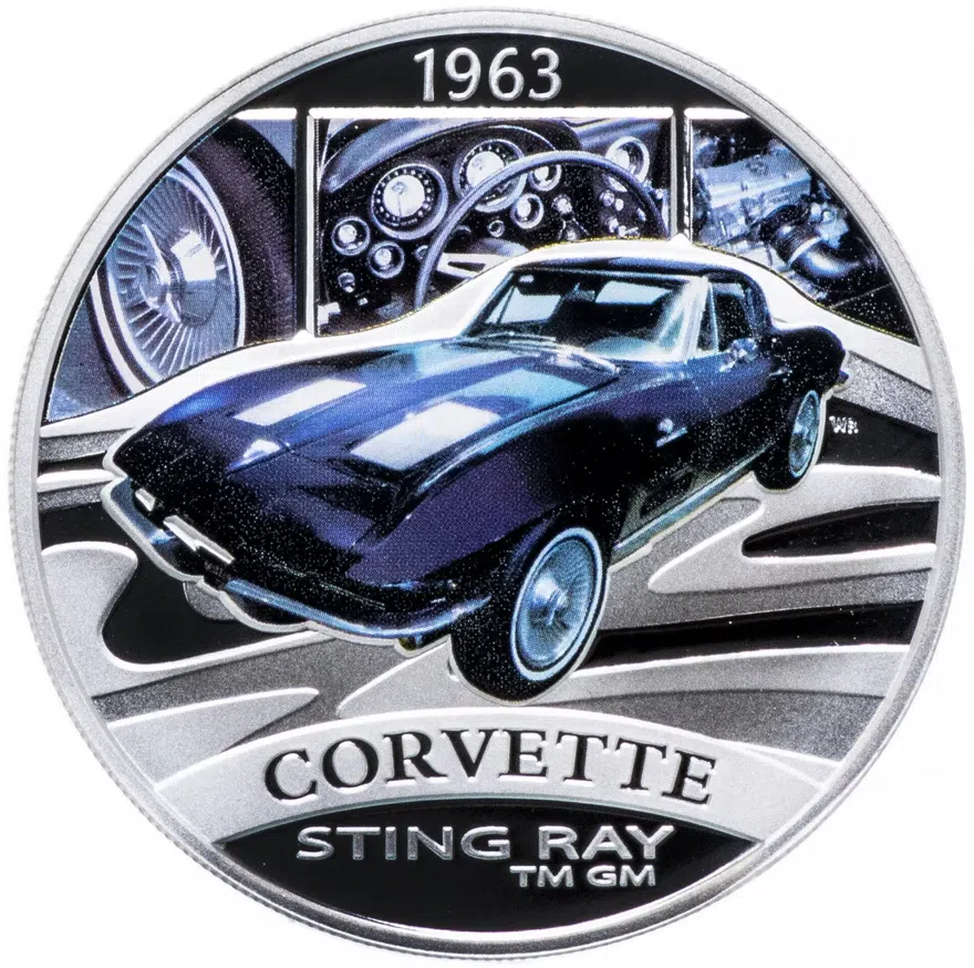 Тувалу 1 доллар 2006 "Автомобили мира - Corvette"