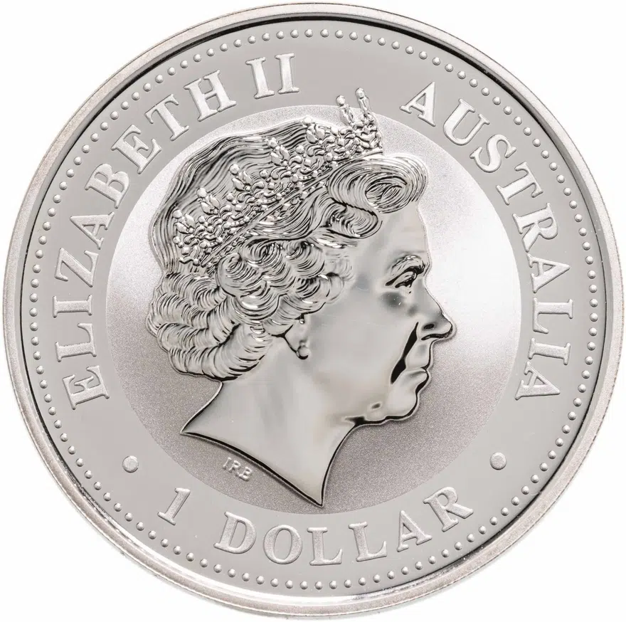 Австралия 1 доллар (dollar) 2004  Восточный календарь - Год Обезьяны /позолота/, реверс