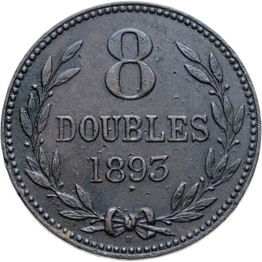 Гернси 8 дублей (doubles)  1893