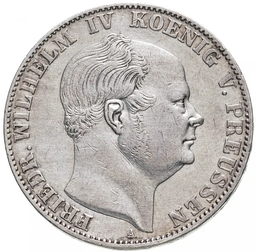 Пруссия (Германия) 1 союзный талер 1860 "А", аверс