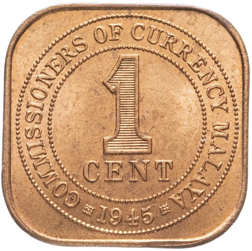 Малайя 1 цент (cent) 1945