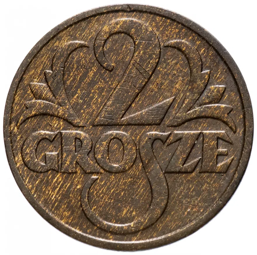 Польша 2 гроша (grosze) 1931, аверс