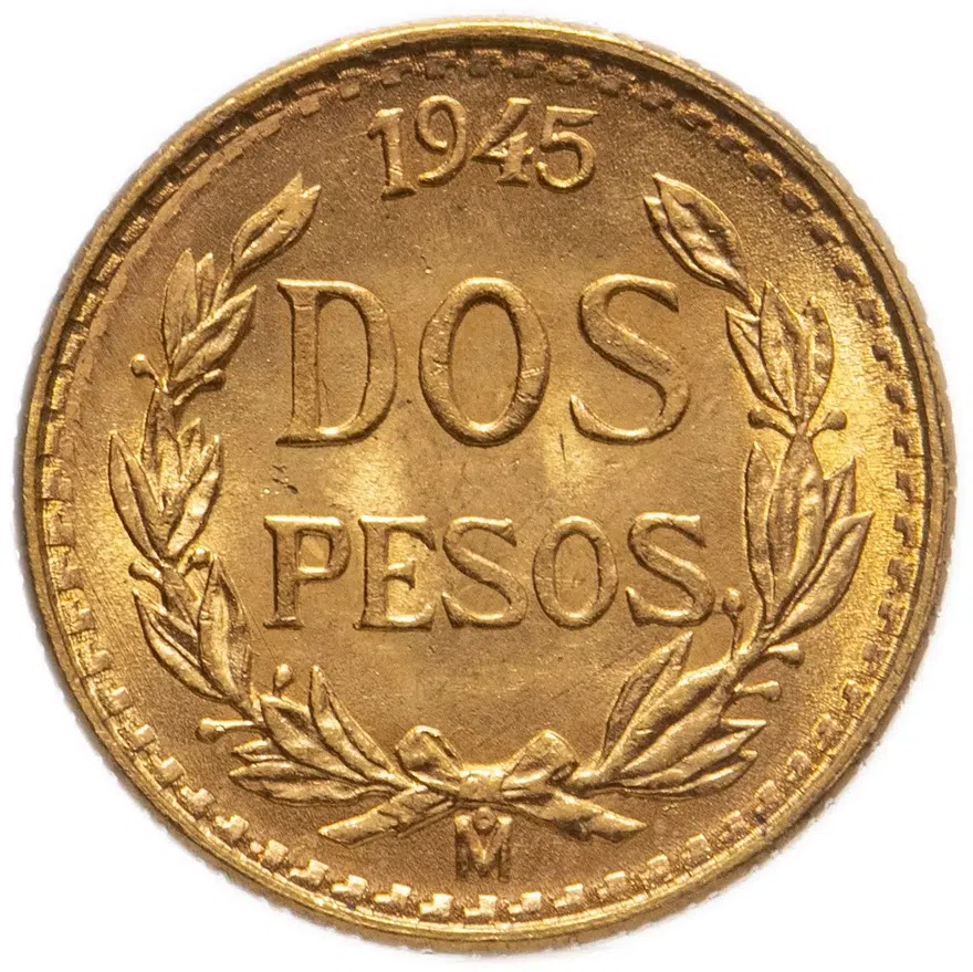 Мексика 2 песо (pesos) 1945