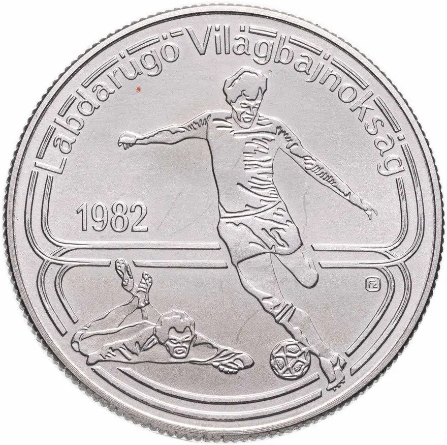 Венгрия 100 форинтов (forint) 1982  Чемпионат мира по футболу