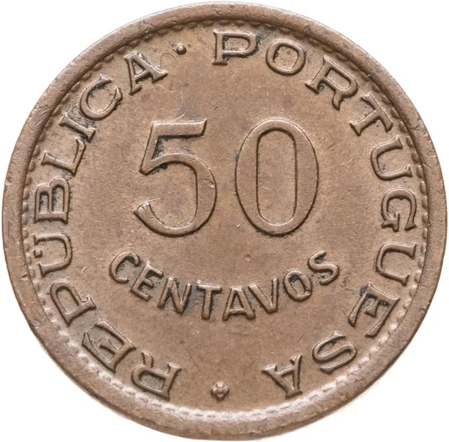 Гвинея-Бисау (колония Португалии) 50 сентаво 1952