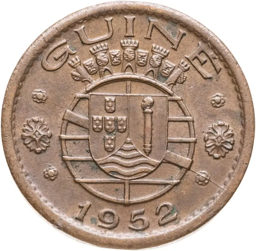 Гвинея-Бисау (колония Португалии) 50 сентаво 1952, реверс
