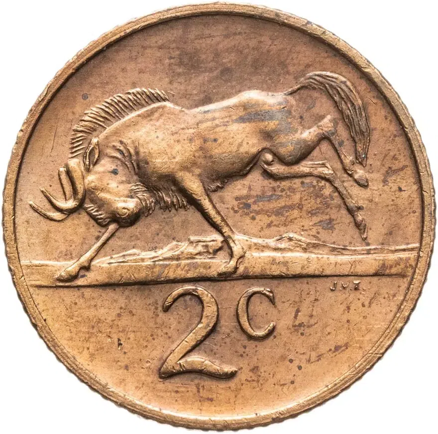 ЮАР 2 цента (cents) 1973