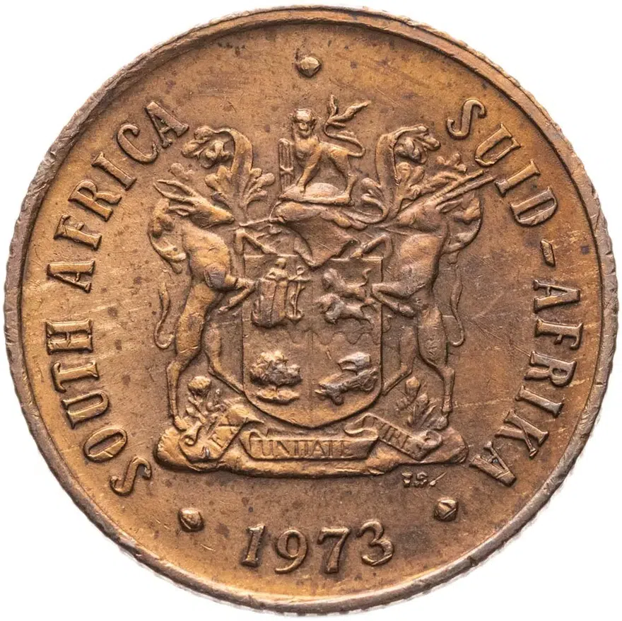 ЮАР 2 цента (cents) 1973, реверс