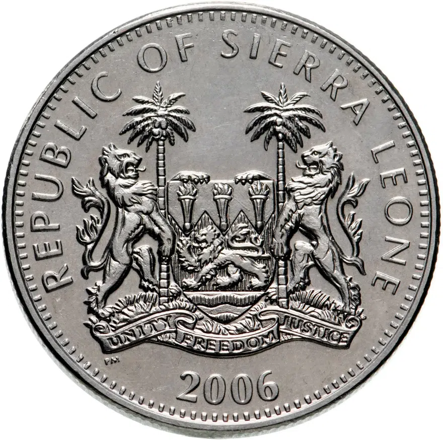 Сьерра-Леоне 1 доллар (dollar) 2006  Динозавры - Стегозавр, реверс
