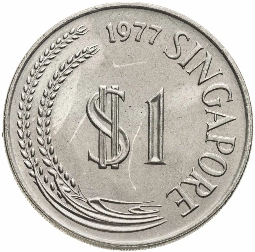 Сингапур 1 доллар (dollar) 1977
