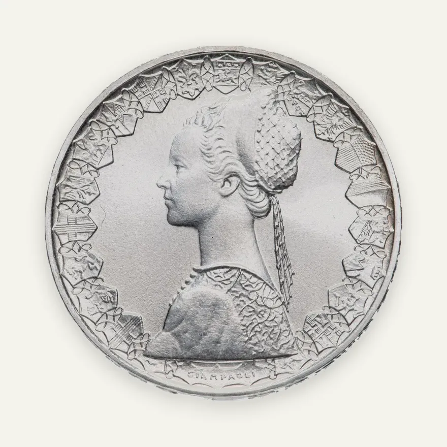 Италия 500 лир 1998, реверс