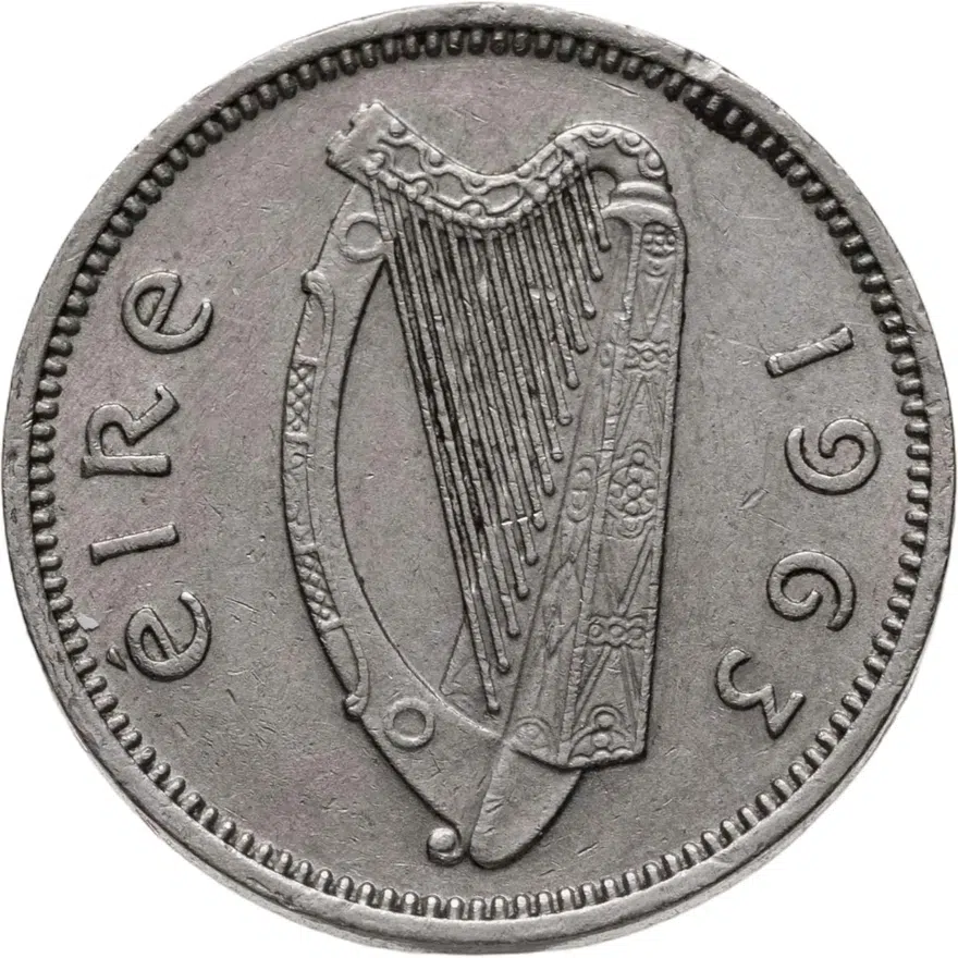 Ирландия 3 пенса (pence) 1963, аверс