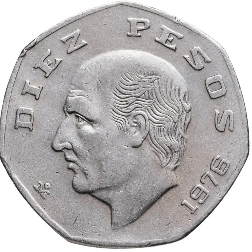 Мексика 10 песо (pesos) 1976