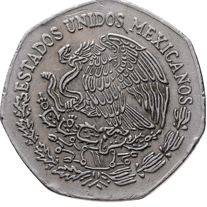 Мексика 10 песо (pesos) 1976, реверс