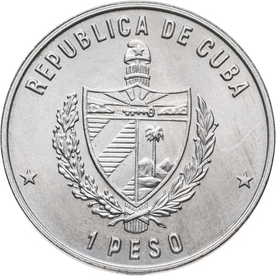 Куба 1 песо (peso) 1981 "500 лет открытию Америки - "Нинья", реверс