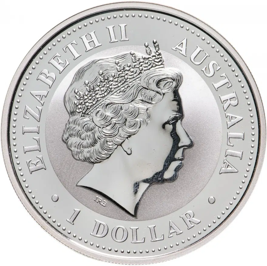 Австралия 1 доллар (dollar) 2000  Year of the Dragon (год Дракона), реверс