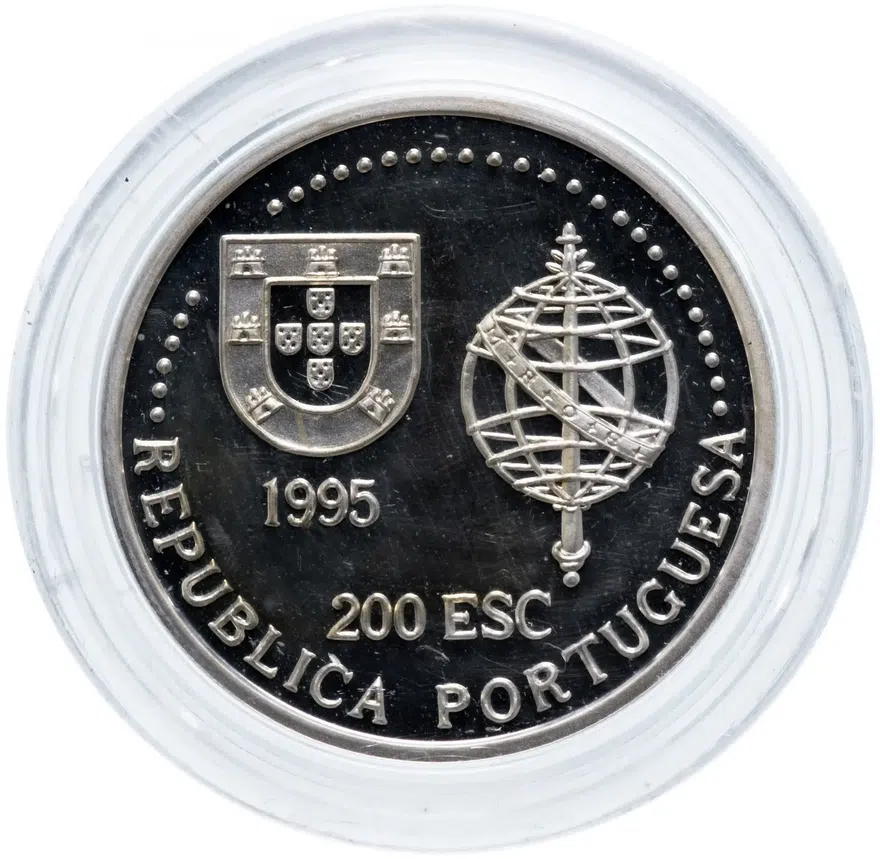 Португалия 200 эскудо (escudos) 1995   "Золотой век открытий - Австралия", реверс