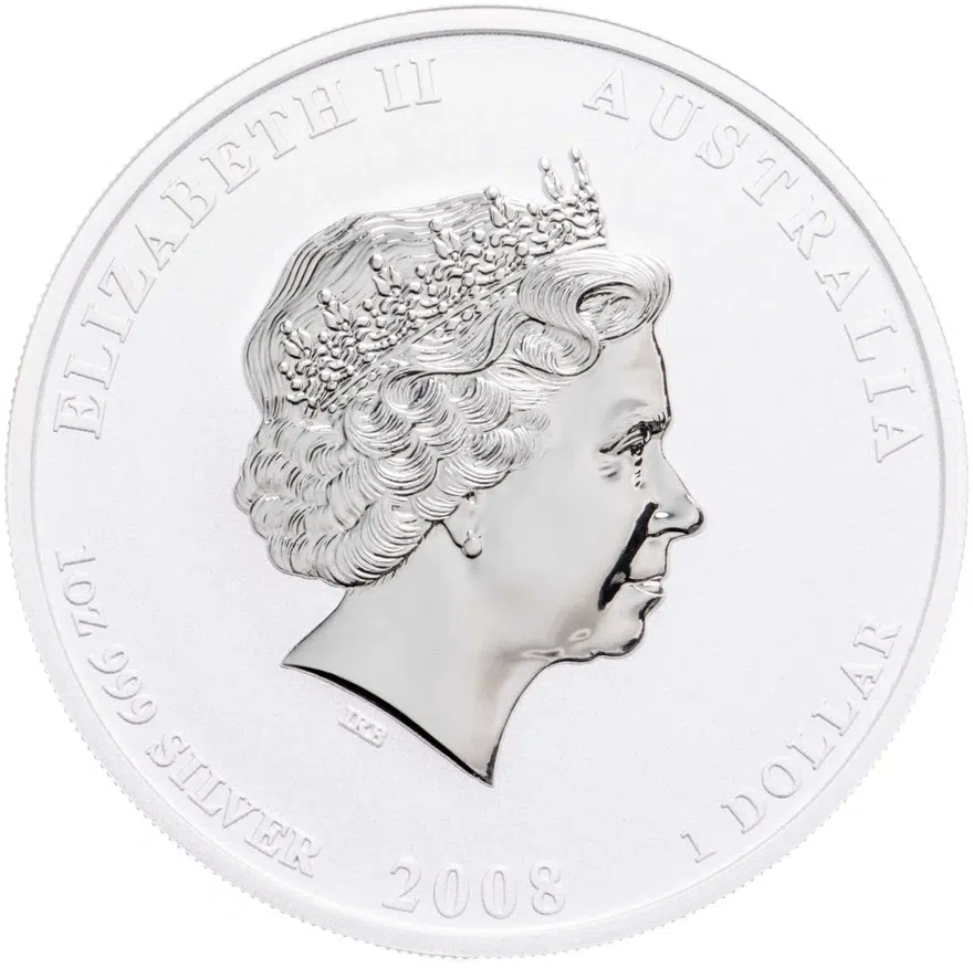 Австралия 1 доллар (dollar) 2008 P Year of the Mouse (год Мыши) две мыши, реверс
