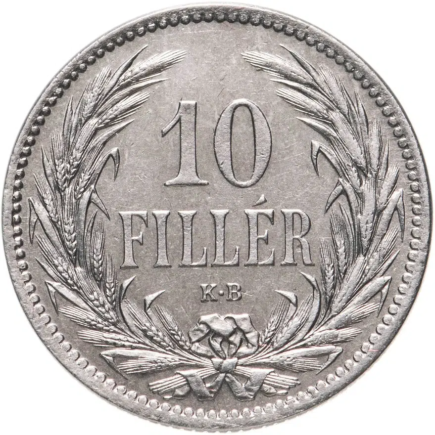 Венгрия 10 филлеров (filler) 1894