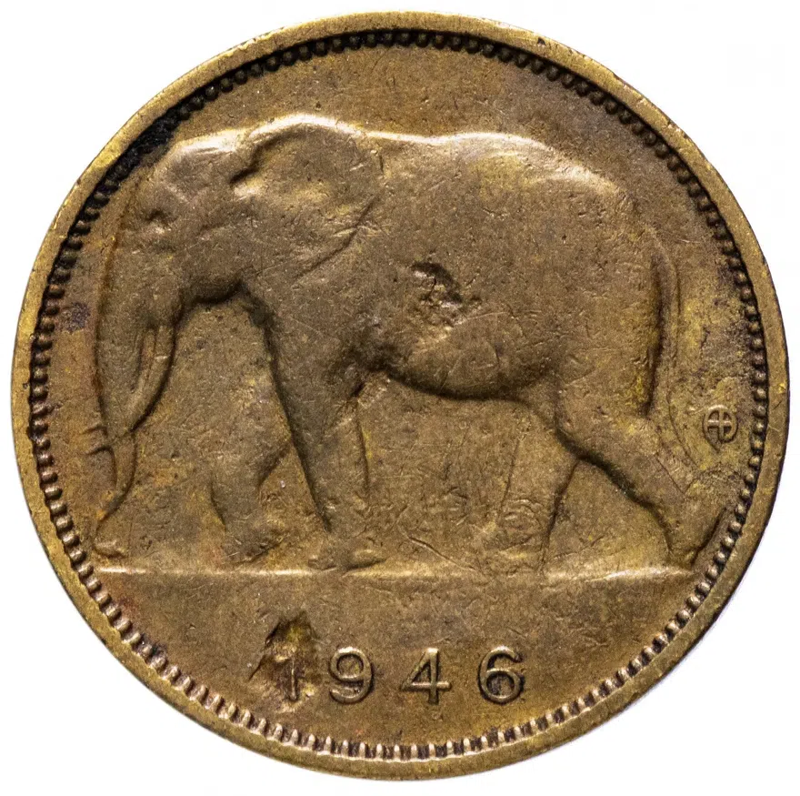 Бельгийское Конго 1 франк (franc) 1946