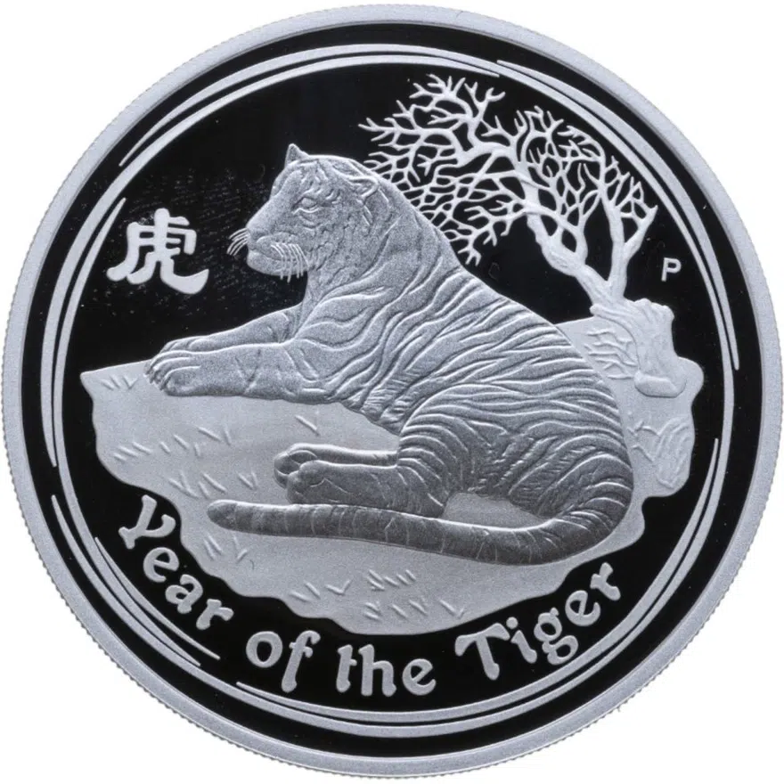 Австралия 1 доллар (dollar) 2010 "Восточный календарь - Год тигра"