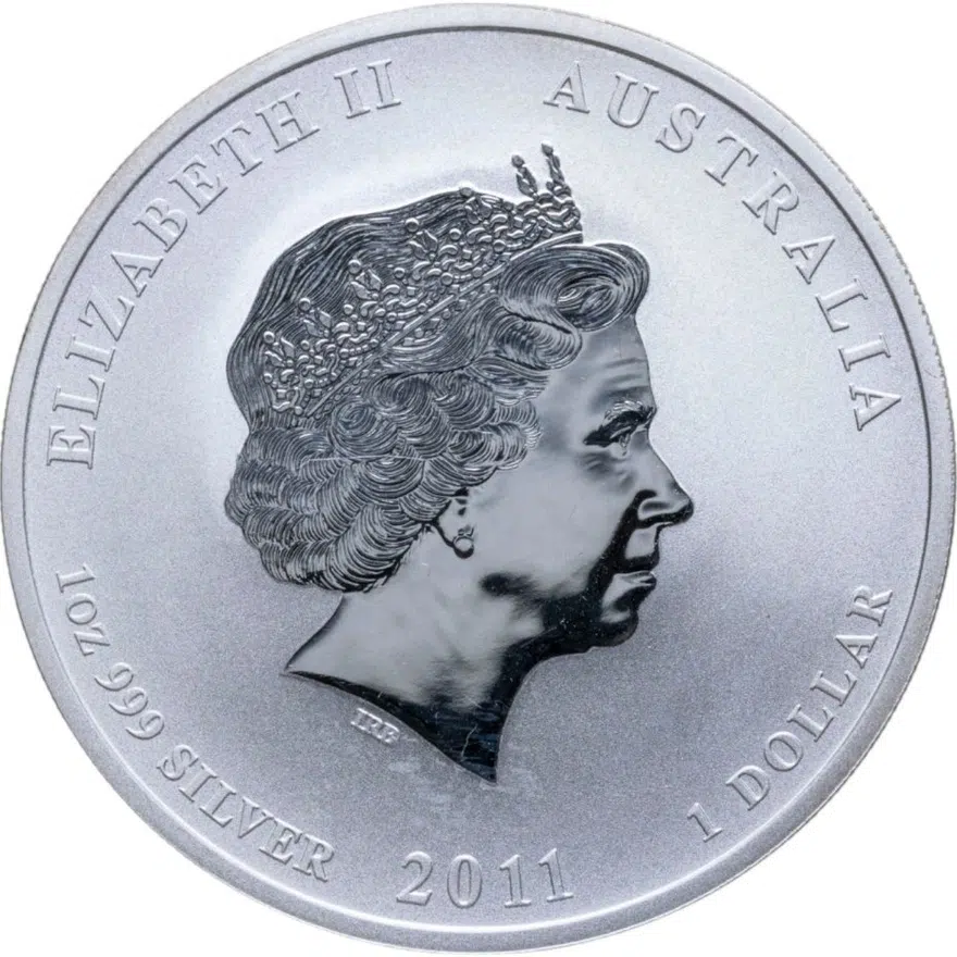 Австралия 1 доллар (dollar) 2011 "Год Кролика", реверс