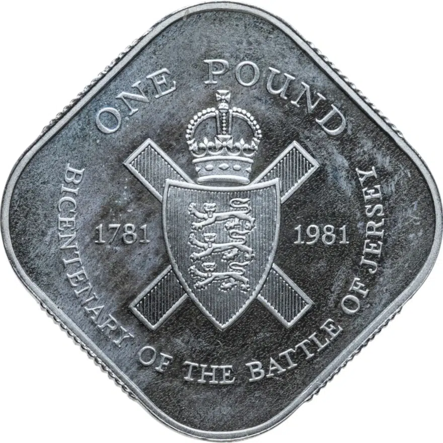 Остров Джерси 1 фунт (pound) 1981 Proof 200 лет штурму Джерси